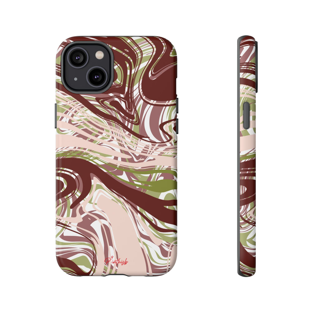 Abstract Marbled Tough Phone Case