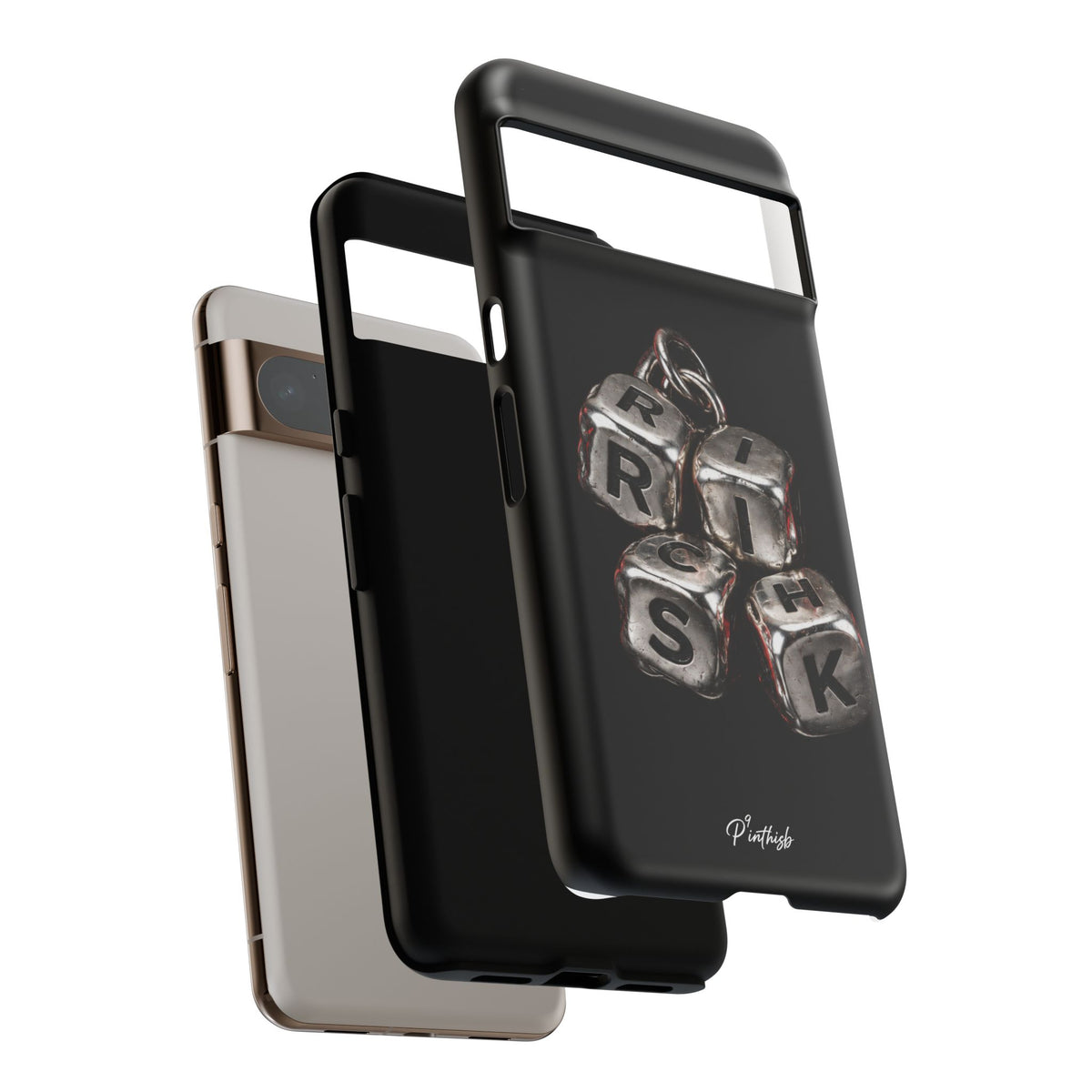 Metallic Dice 'RISK' Phone Case
