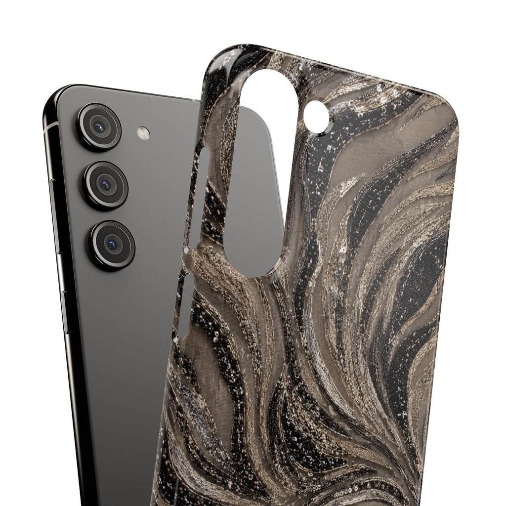 Neutral Swirl Protective Snap Case
