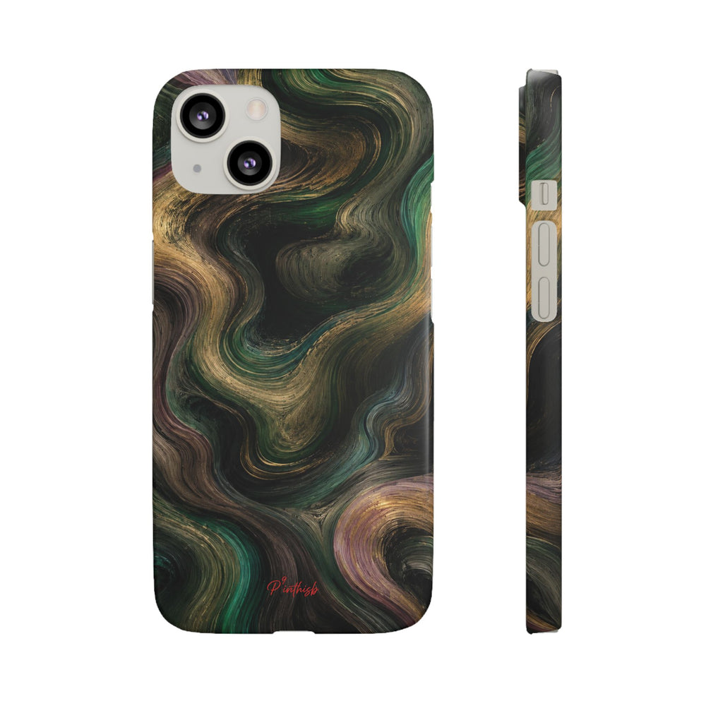 Marbled Forest Snap Phone Case