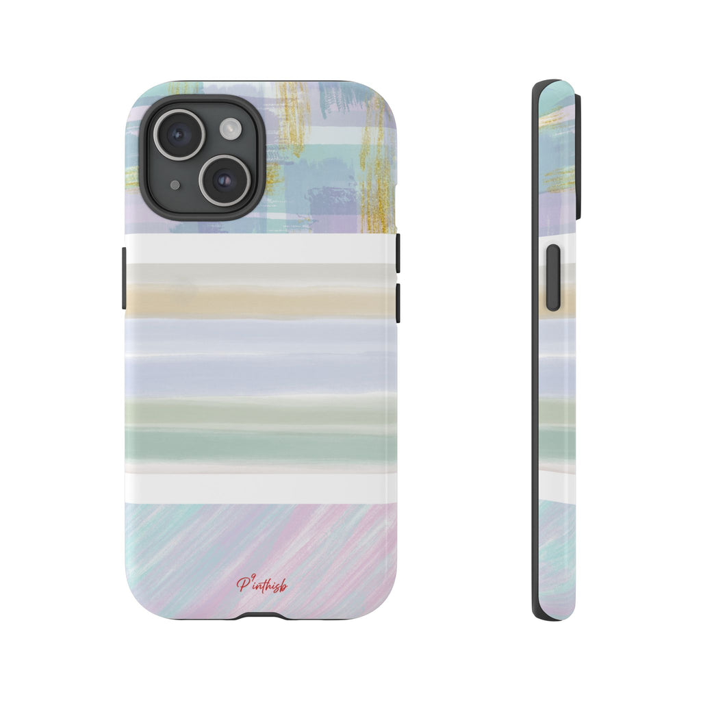 Pastel Stripe Tough Phone Case