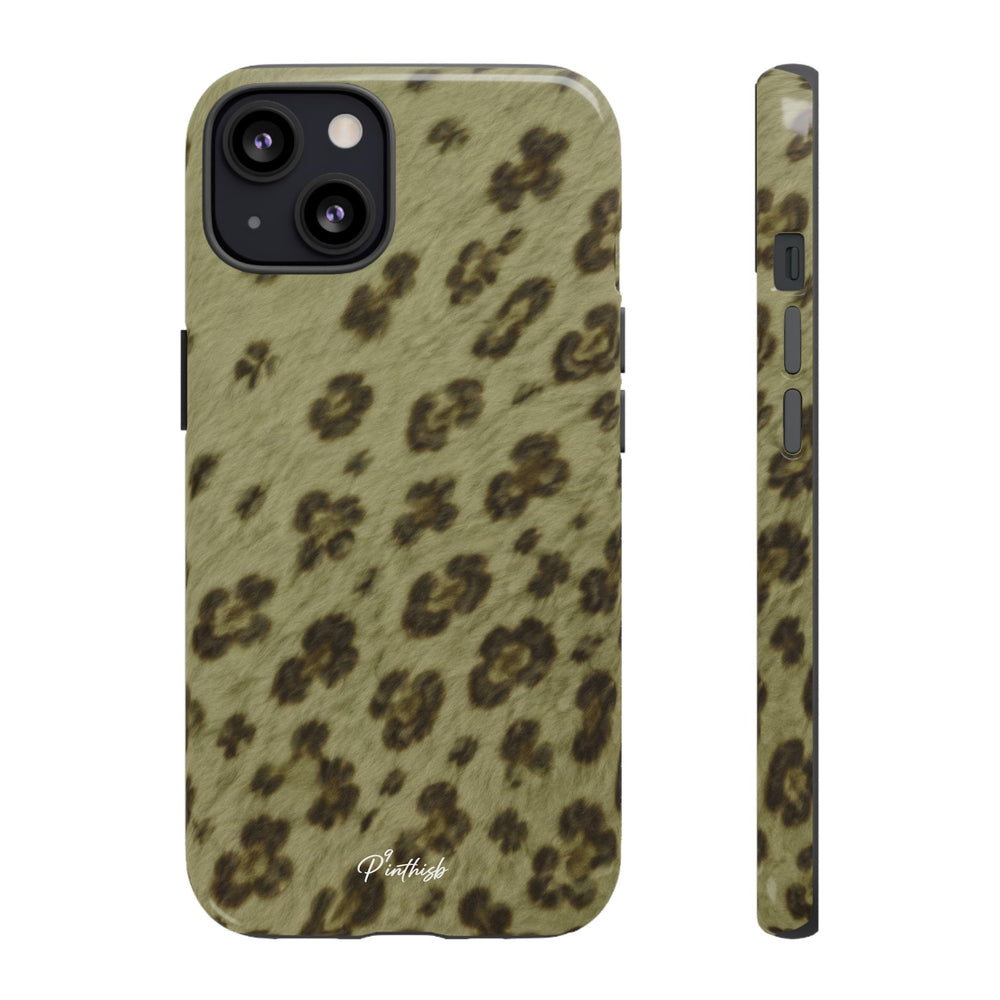 Olive Leopard Print Tough Case