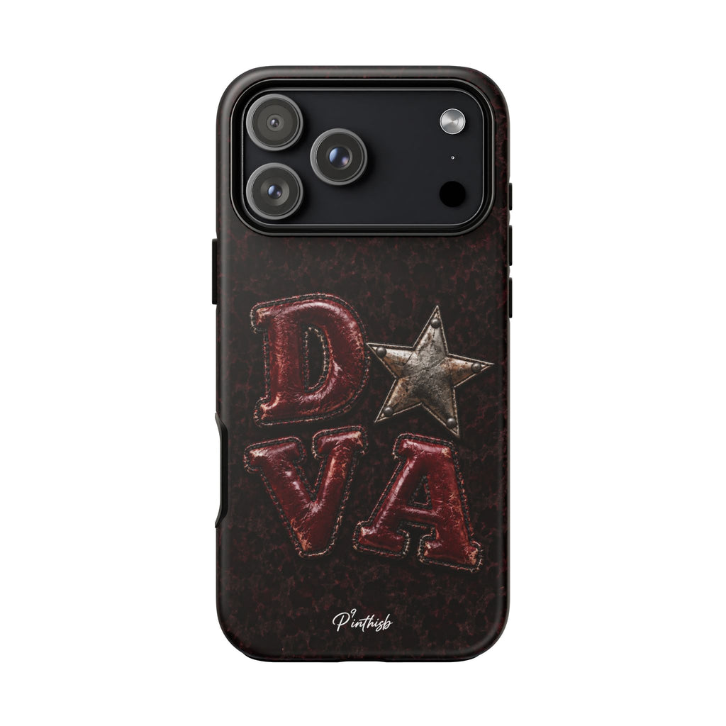Geometric Blue Diamond Tough Phone Case