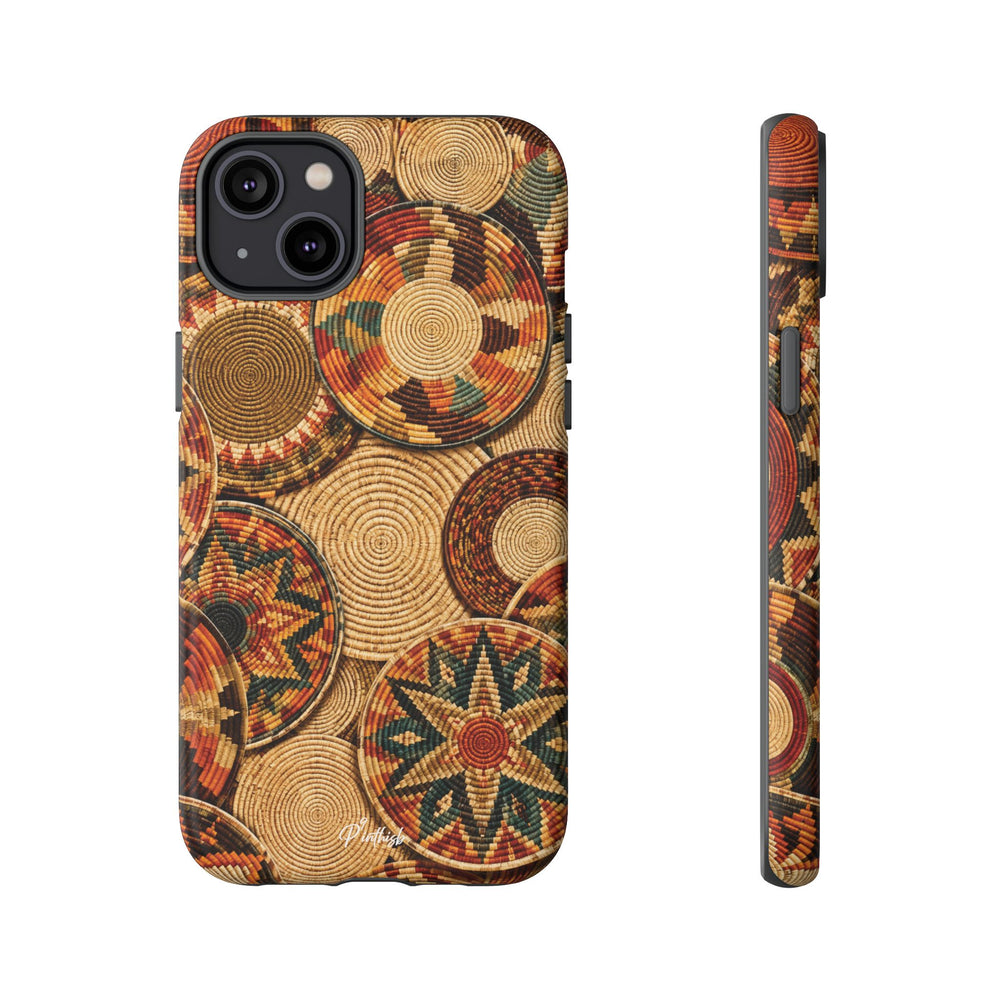Bohemian Woven Basket Pattern Tough Case