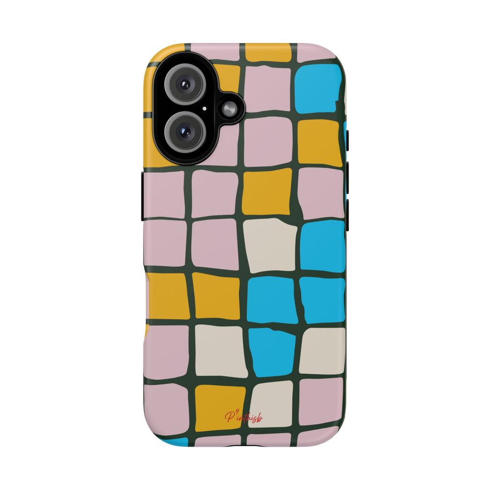 Color Grid Tough Phone Case