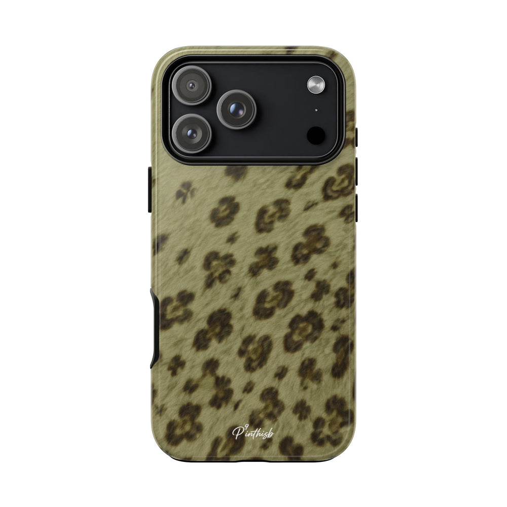 Olive Leopard Print Tough Case