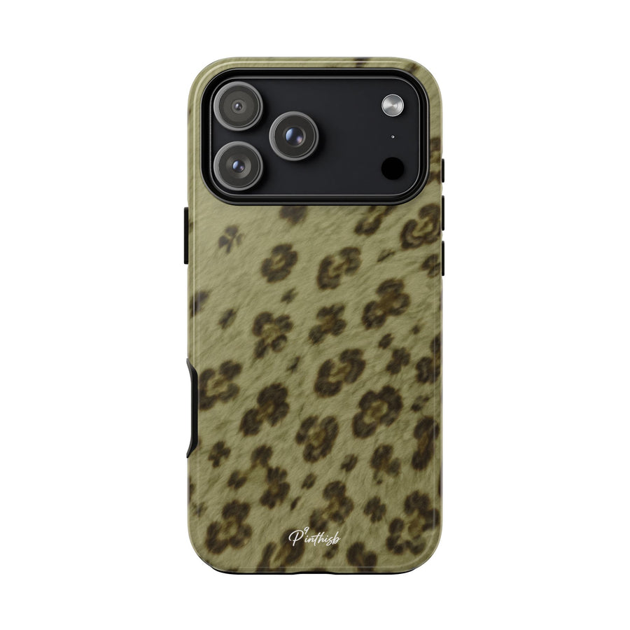Olive Leopard Print Tough Case