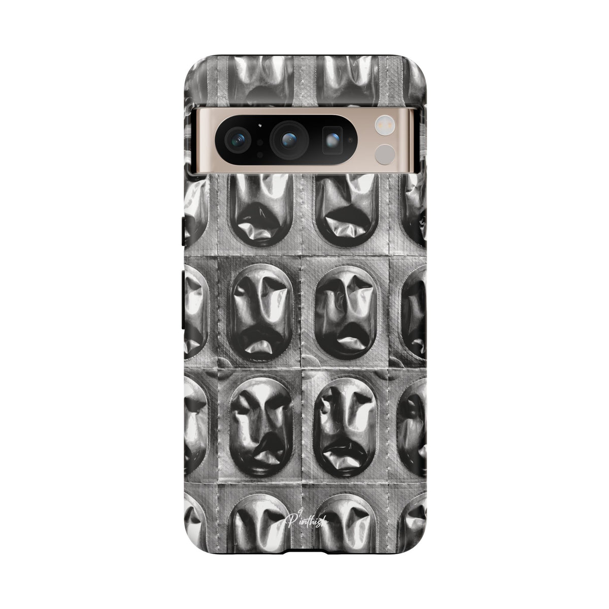 Metallic Mask Grid Tough Case