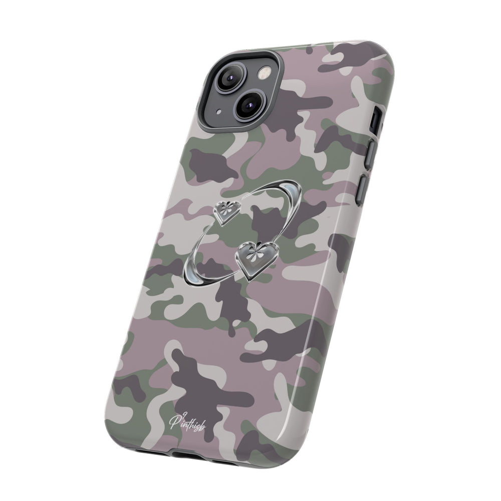 Camouflage Heart Tough Phone Case