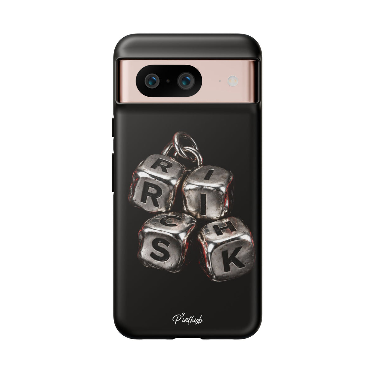 Metallic Dice 'RISK' Phone Case