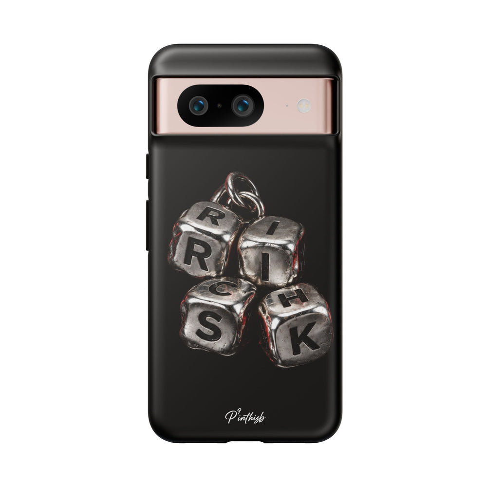 Metallic Dice 'RISK' Phone Case