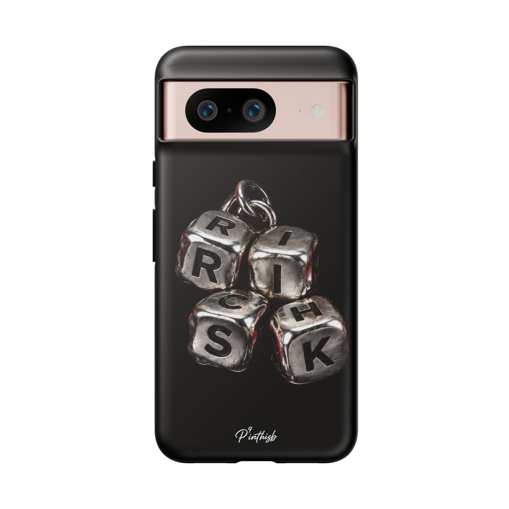 Metallic Dice 'RISK' Phone Case
