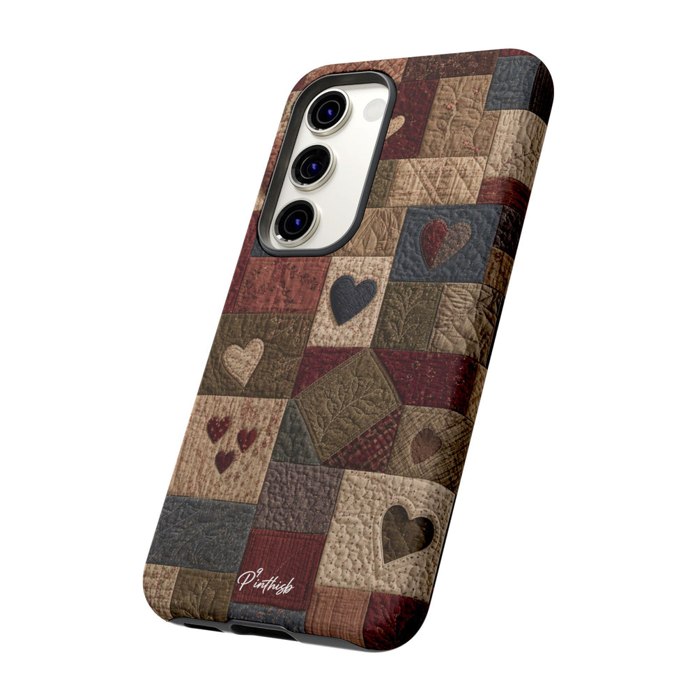 Patchwork Hearts Phone Case