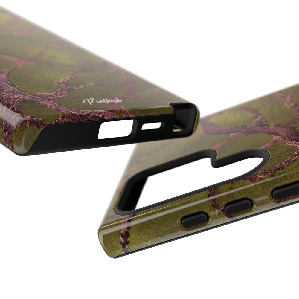 Olive & Rose Gold Tree Pattern Phone Case