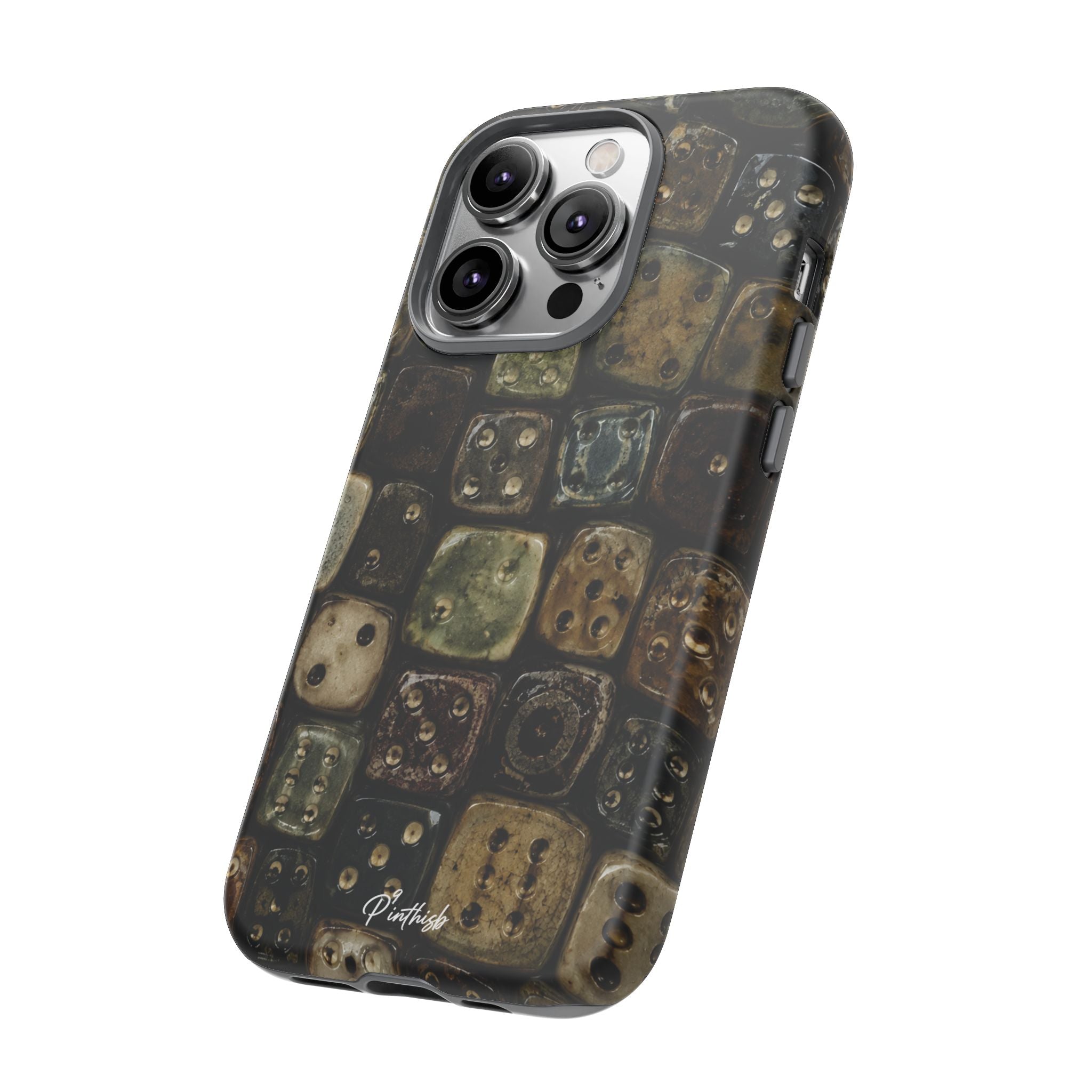 Vintage Dice Tile Phone Case