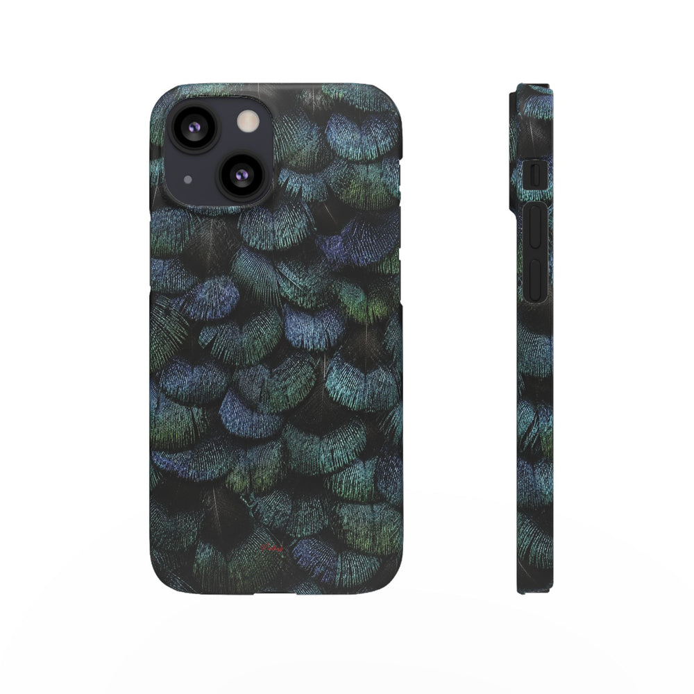 Iridescent Feather Snap Case