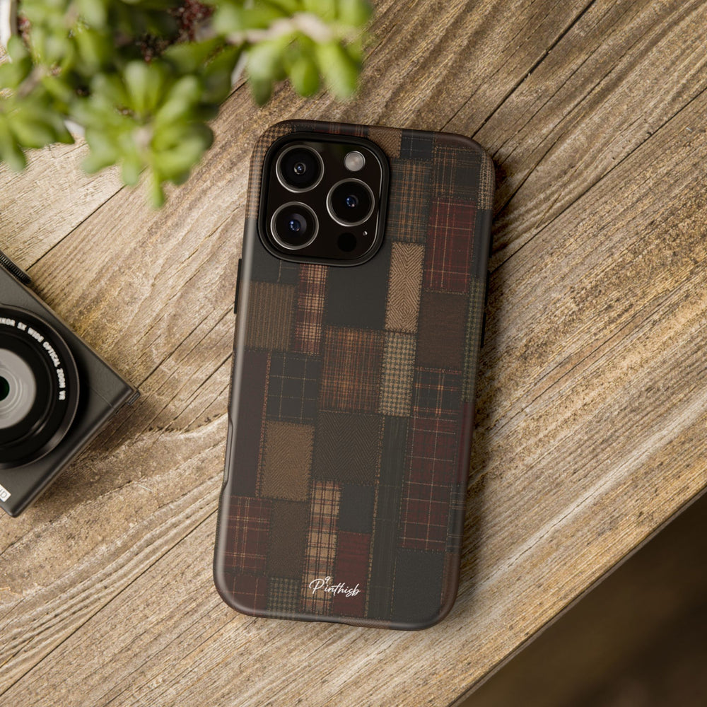 Plaid Patchwork Tough Phone Case