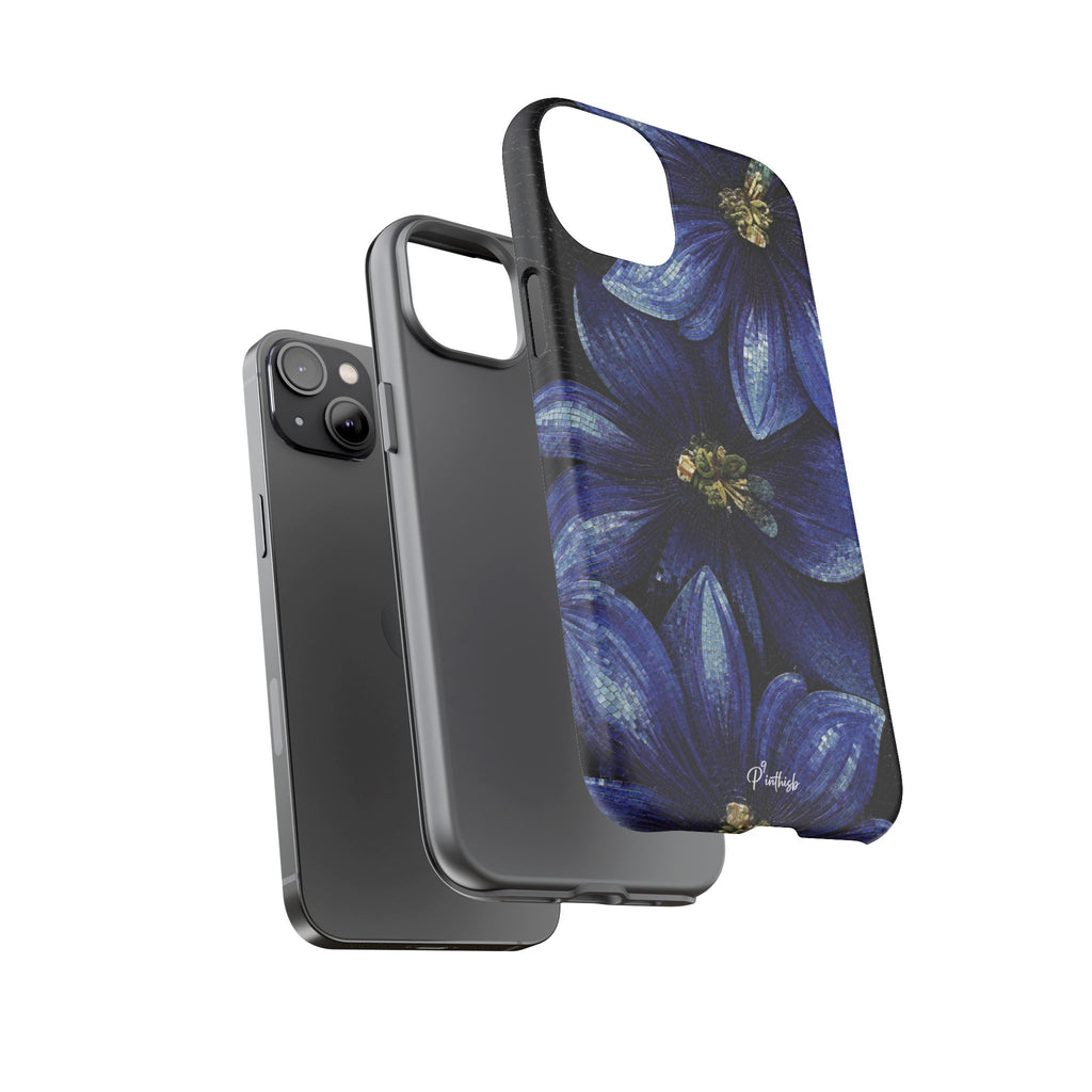 Blue Floral Tough Case