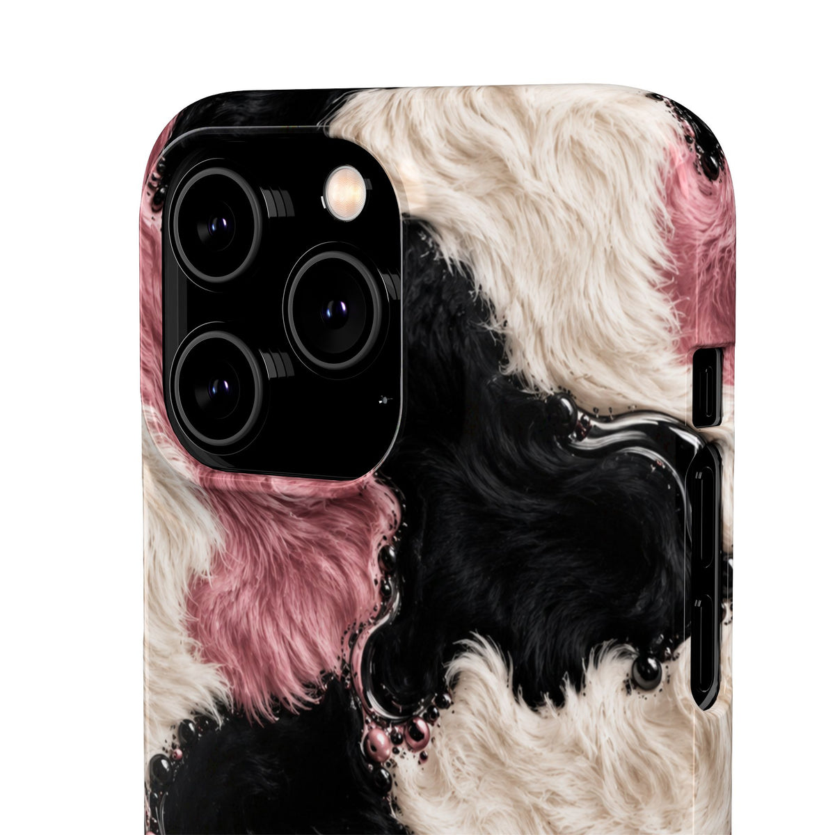 Cow Print Swirl Snap Case
