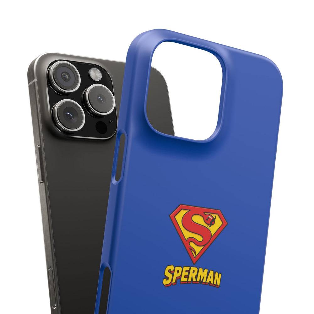 "SPERMAN" Parody Logo Snap Phone Case
