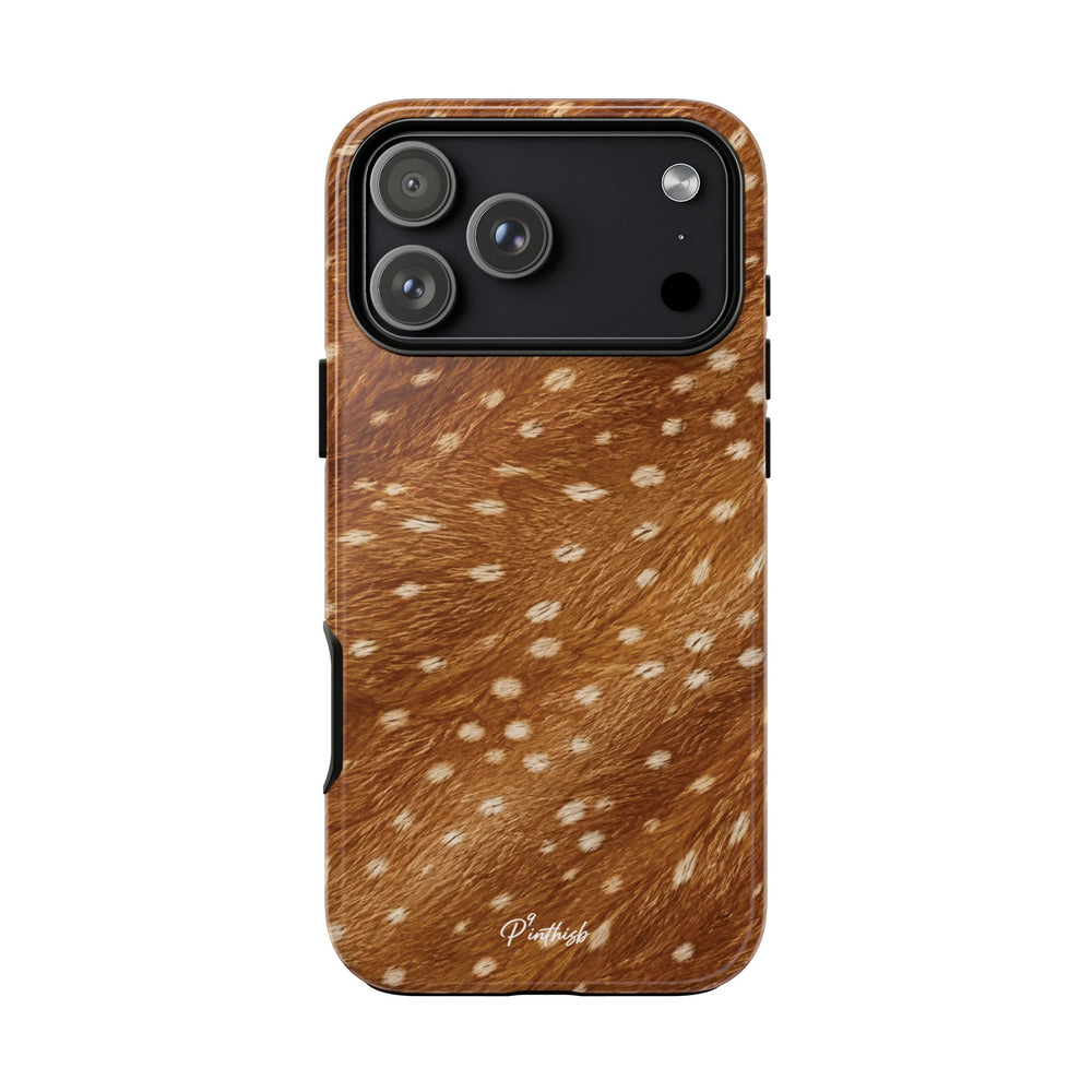 Caramel Deer Pattern Tough Case