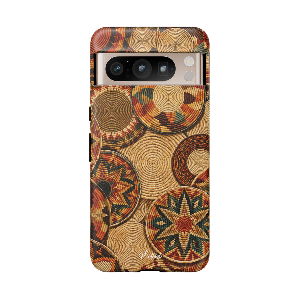 Bohemian Woven Basket Pattern Tough Case