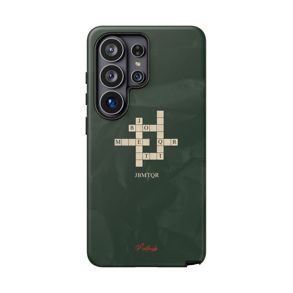 "JBMTQR crossword" Tough Phone Case