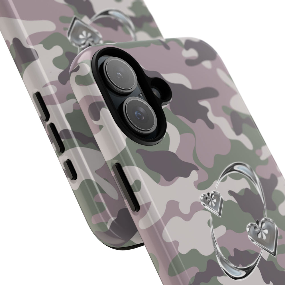 Camouflage Heart Tough Phone Case