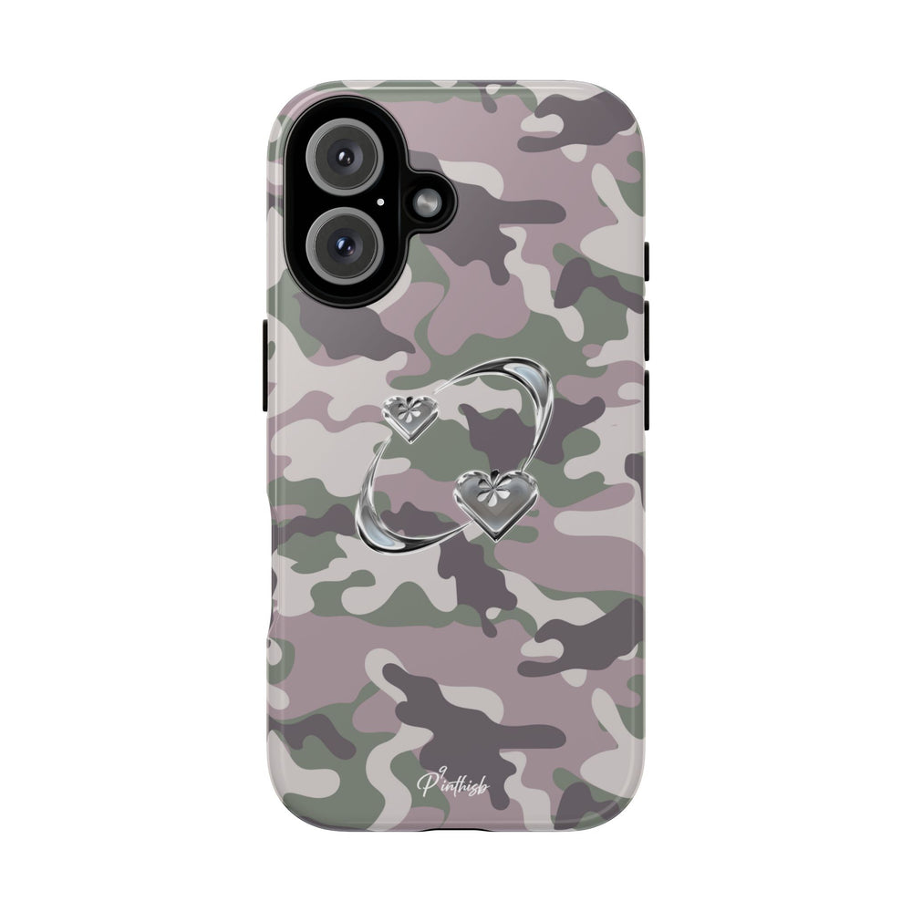 Camouflage Heart Tough Phone Case