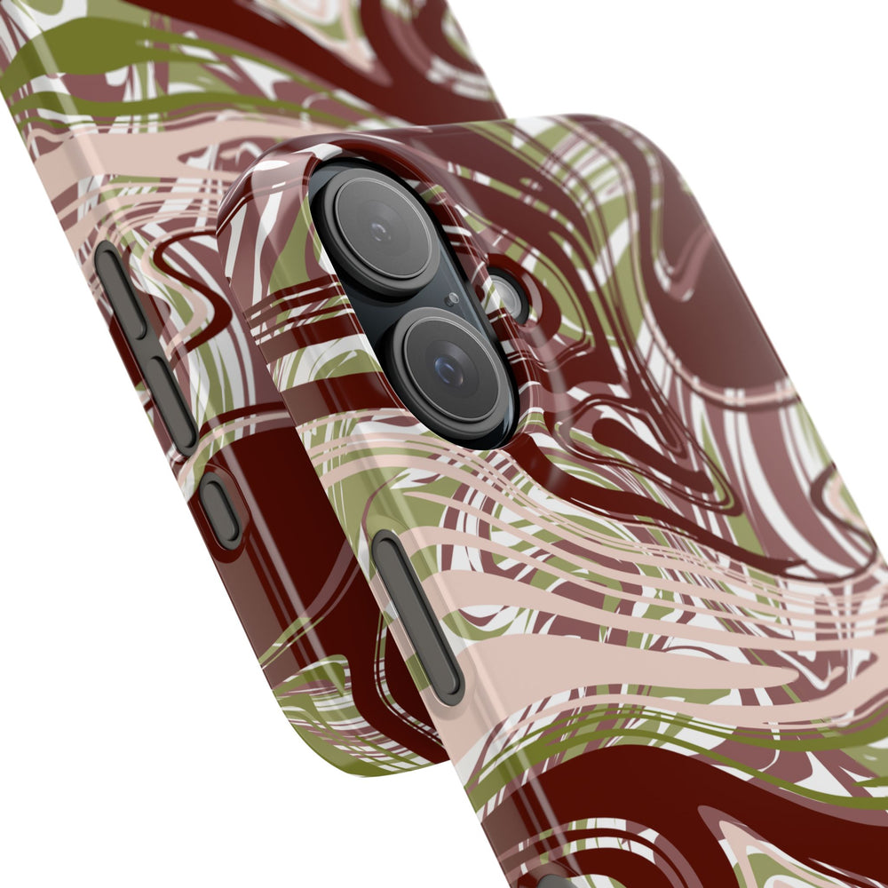 Abstract Marbled Snap Phone Case