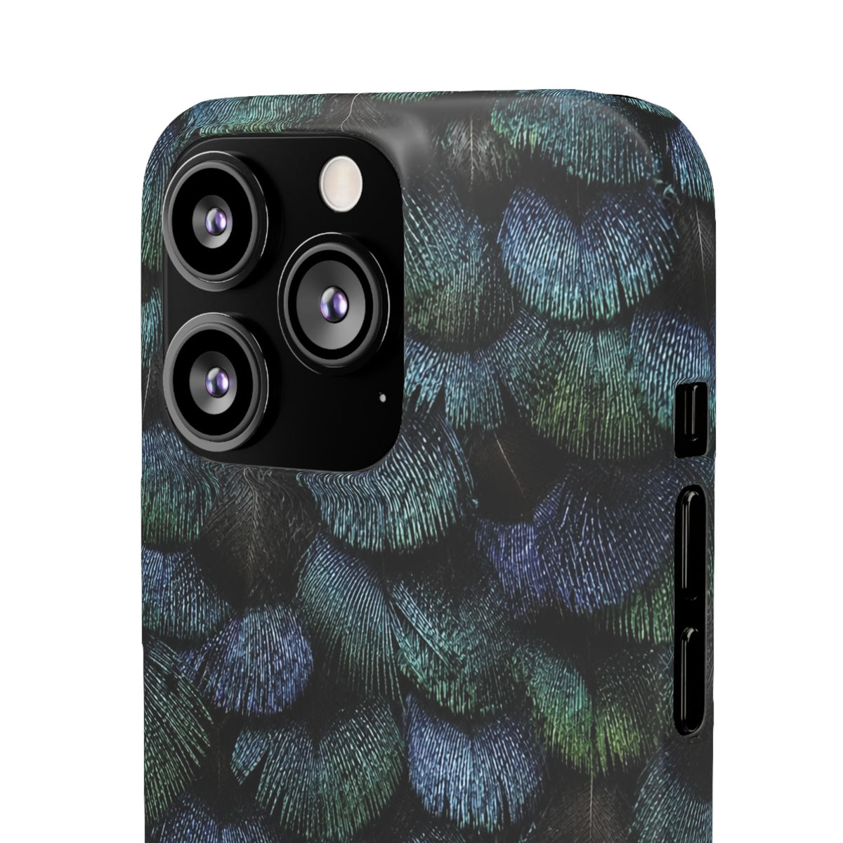 Iridescent Feather Snap Case