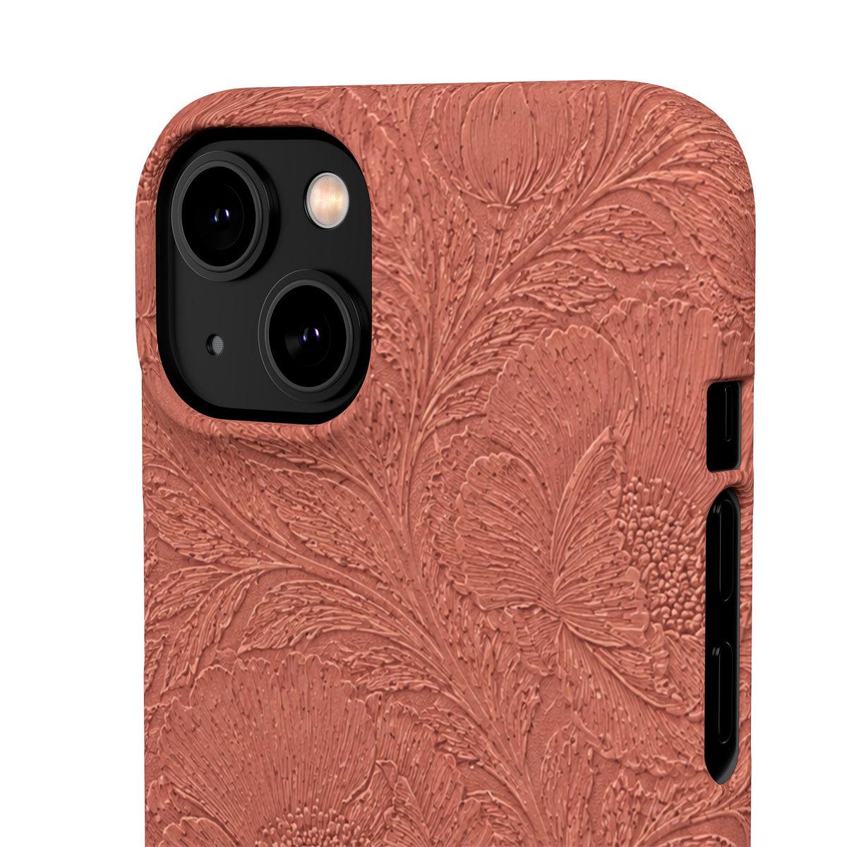 Embossed Floral Snap Case
