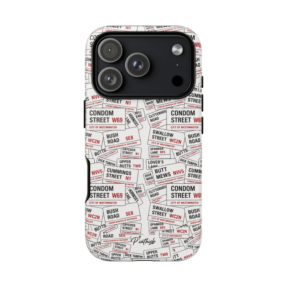 Cheeky London Street Signs Phone Case