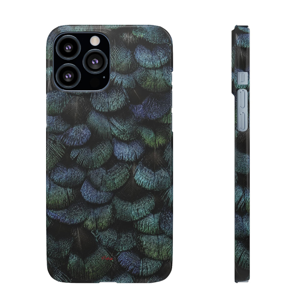 Iridescent Feather Snap Case