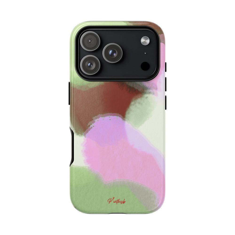 Abstract Pastel Camouflage Tough Phone Case