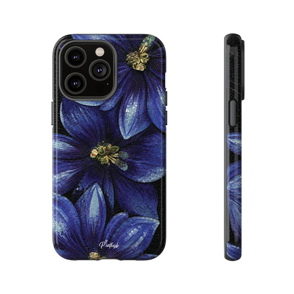 Blue Floral Tough Case