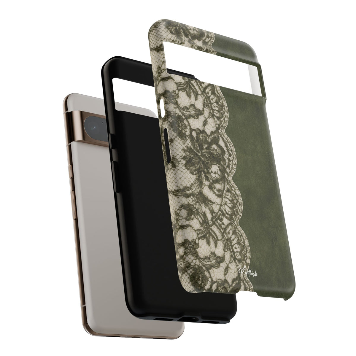 Olive Lace Tough Case