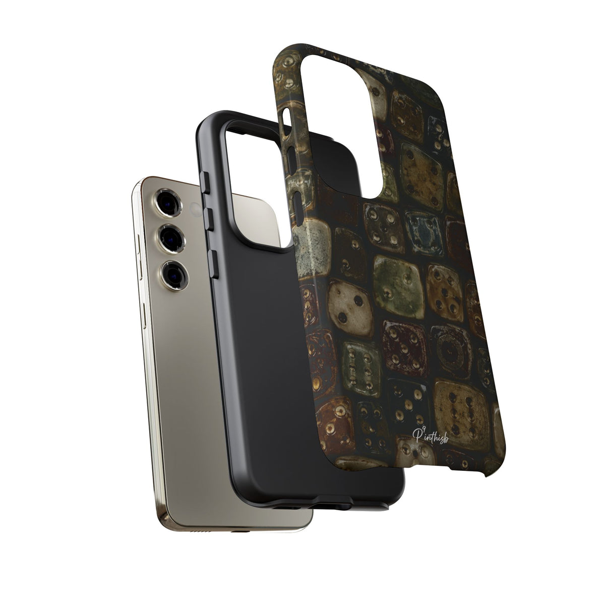 Vintage Dice Tile Phone Case
