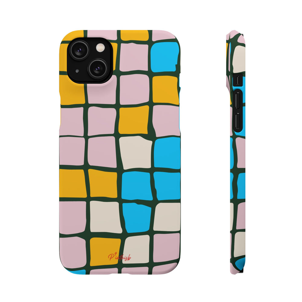 Color Grid Snap Phone Case