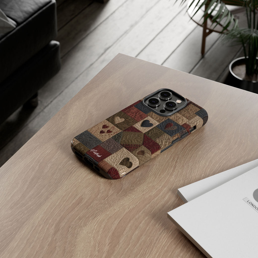 Patchwork Hearts Phone Case