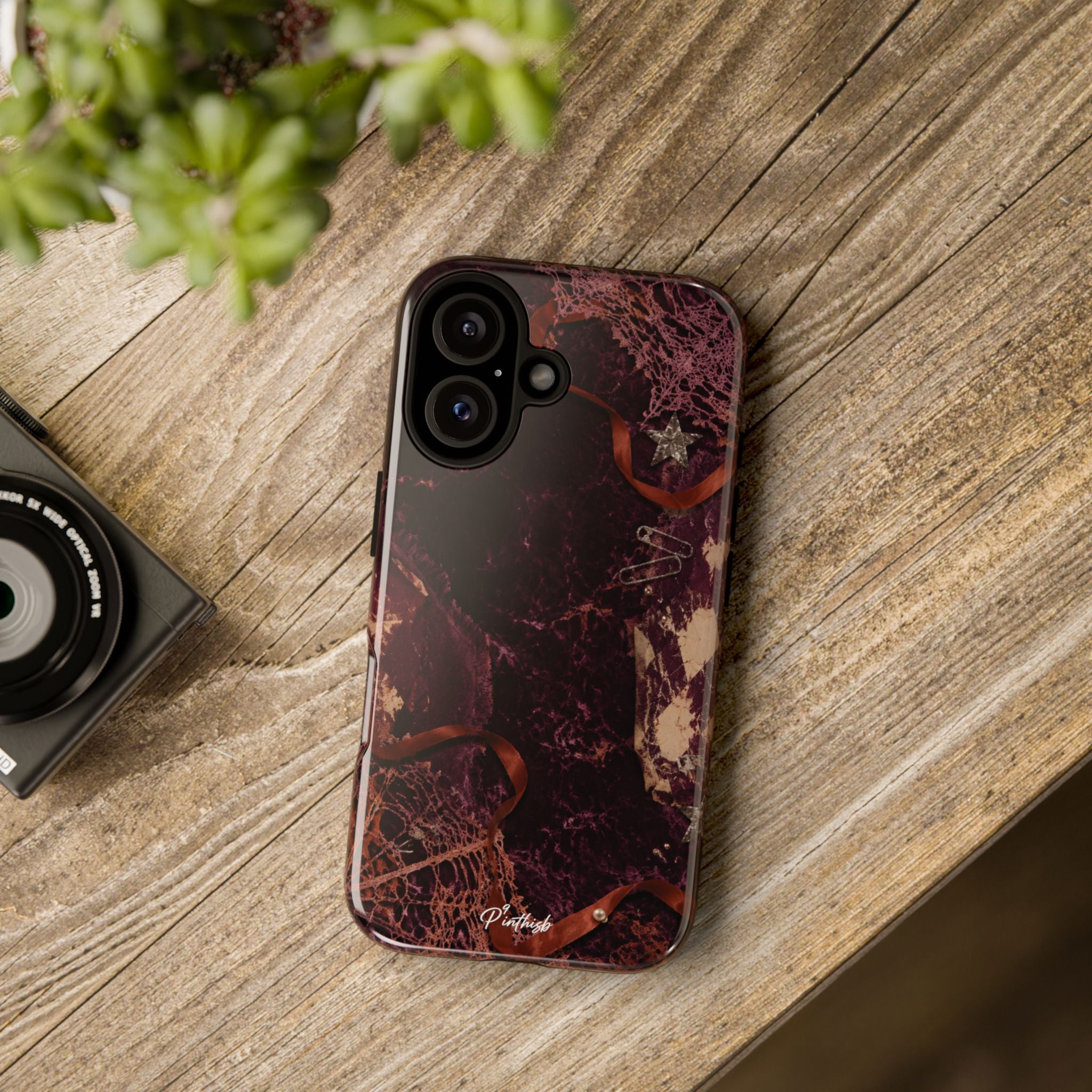 Dark Maroon Vintage Tough Case