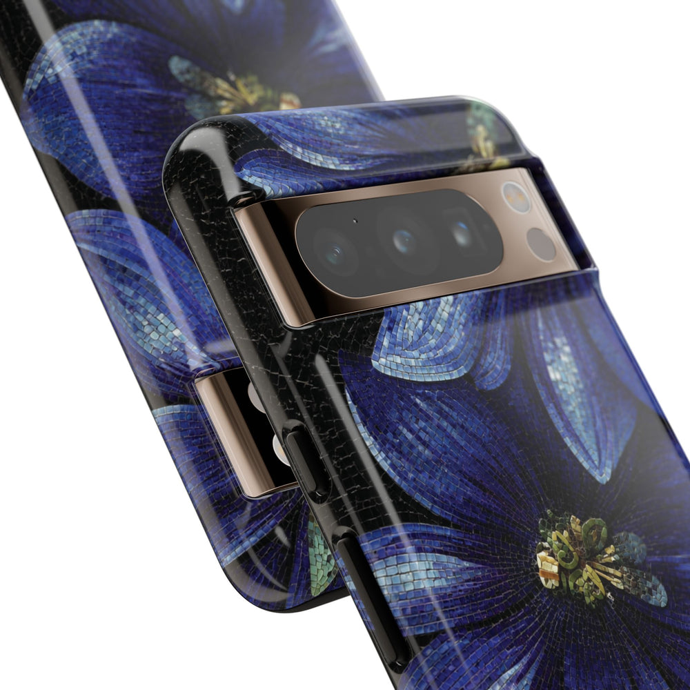 Blue Floral Tough Case