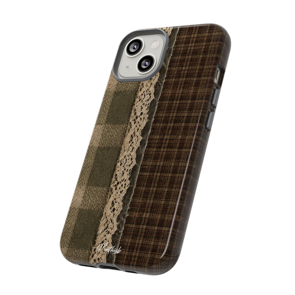 Plaid Lace Tough Phone Case