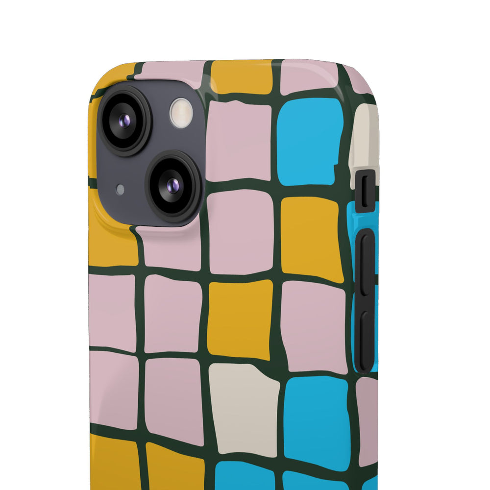 Color Grid Snap Phone Case
