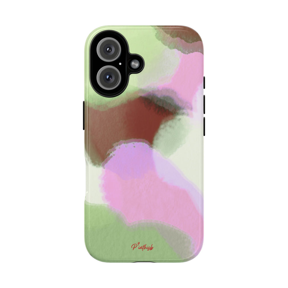 Abstract Pastel Camouflage Tough Phone Case