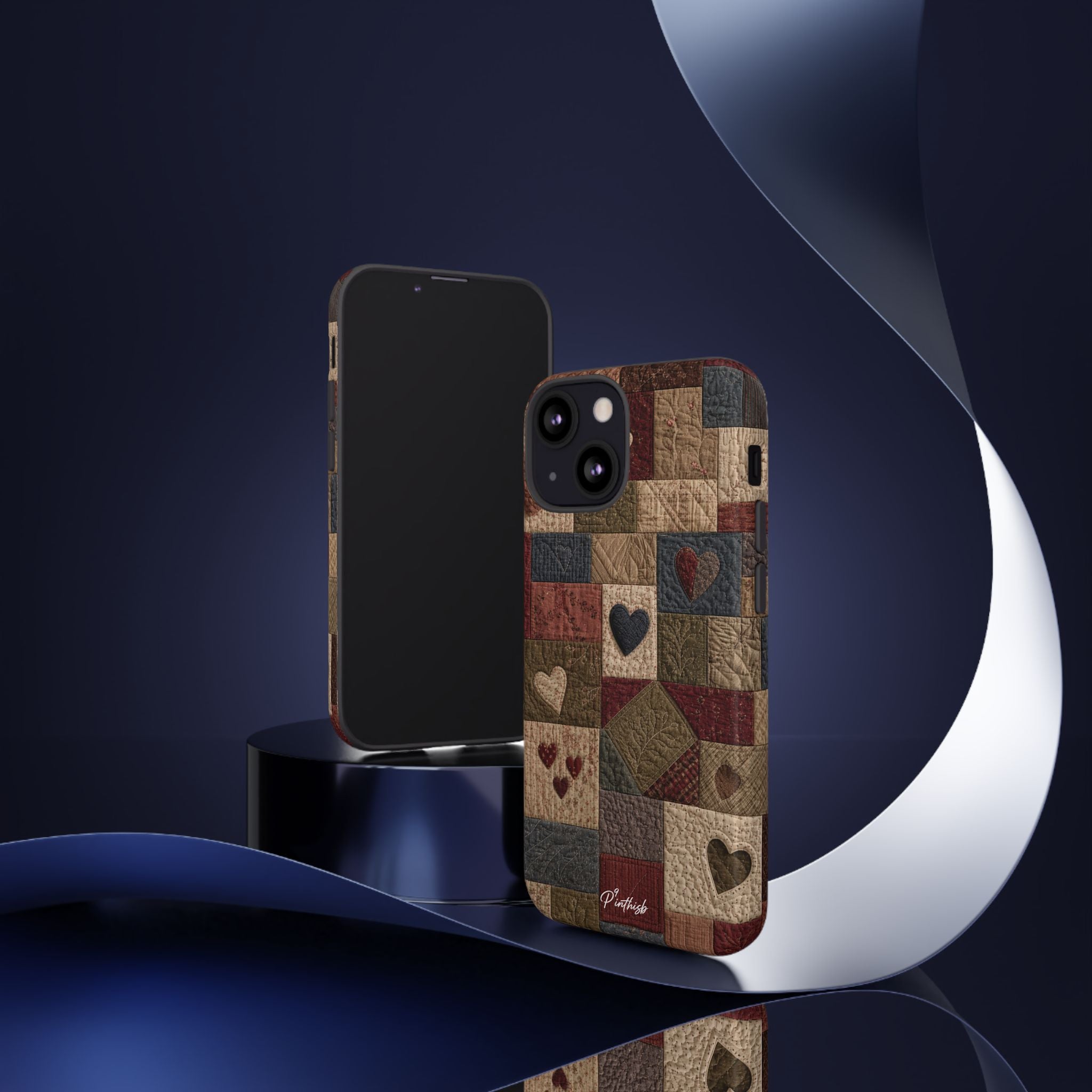 Patchwork Hearts Phone Case