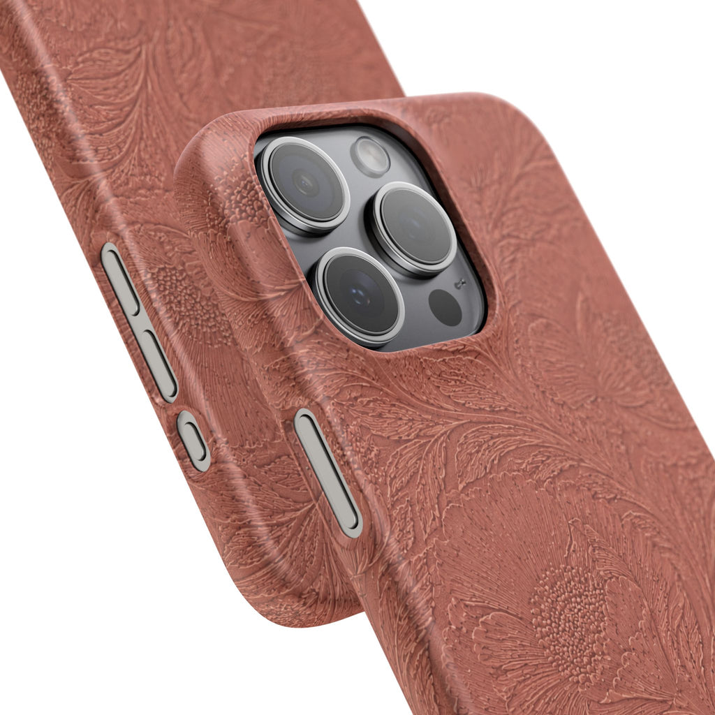 Embossed Floral Snap Case
