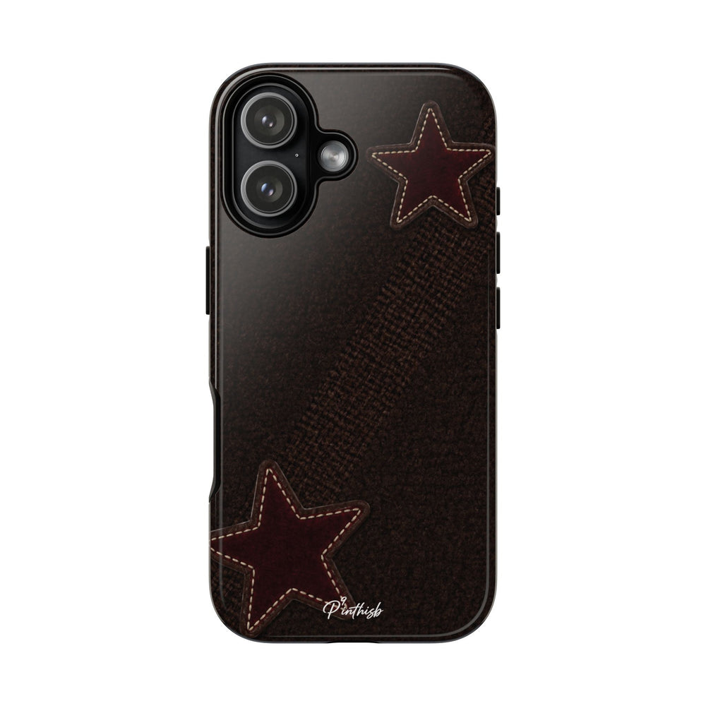 Rustic Stitched Star Phone Case