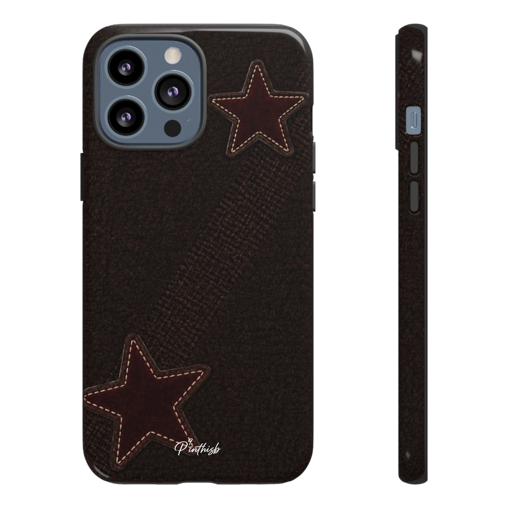 Rustic Stitched Star Phone Case