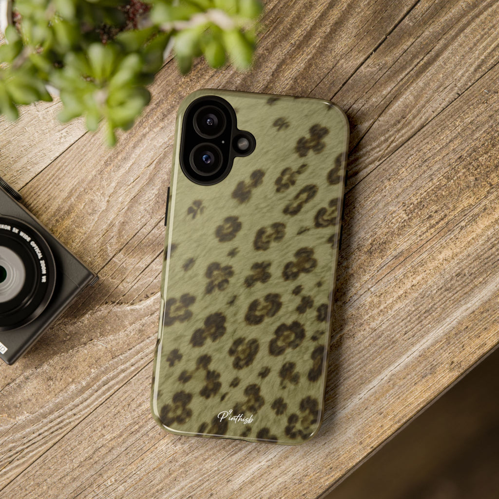 Olive Leopard Print Tough Case